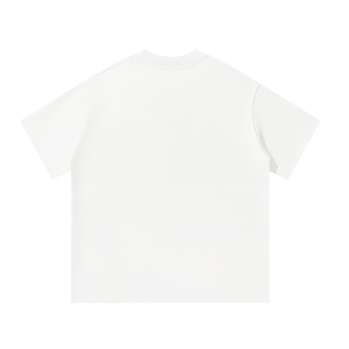 SPENCE WHITE TEE BLACK PRINT