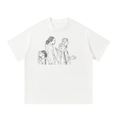 SPENCE WHITE TEE BLACK PRINT